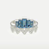 Celestia Crown Stacking Ring Set